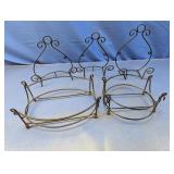 (5) Black Wire Buffet & Plate Display Stands
