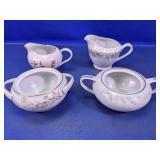 (4) Japanese Fine China Creamers & Sugar Bowls