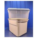 (2) Multi-Purpose Storage Tote Duo