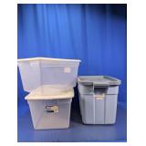 (3) Versatile Multi-Size Storage Tote Trio