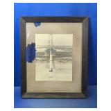 (1) Rocket Launch Photograph ï¿½ Framed Black &