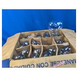 (12) Glass Heart-Shaped Vases/Candle Holders