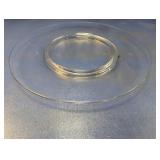 Clear Glass Charger Plate or Display Tray