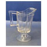 (1) Clear Pressed Glass Cream Pitcher