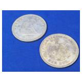 (2) U.S. Coins ï¿½ 1872 Seated Liberty Silver
