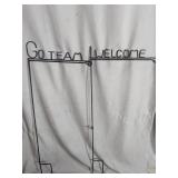 (2) Metal Garden Sign Stakes