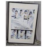 (1) Framed Masquerade Music Poster 38x25