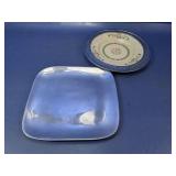 (2)Nambï¿½ Metal Platter & Hall China Dish Lot