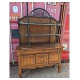 (1) French Country Style Buffet Hutch