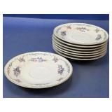 (8) Mikasa Fine Ivory Provencal Saucers