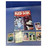 (7) 1976 Red Sox Yearbook with Baseball Cards