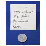 (1) Lebanon 2ï¿½ Piastres Coin ï¿½ Aluminum