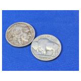 (2) Buffalo Nickels