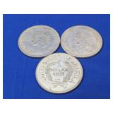 (3) U.S. Replica Coins ï¿½ 1851 $1 Indian Head