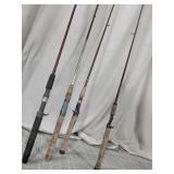 (4) Mixed Lot of Fishing Rods