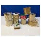 (9) Christmas Decorating Ribbons Lot