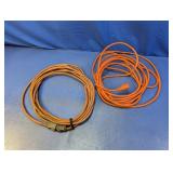 (2) Orange Outdoor/Workshop Extension Cords