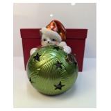(1) Santa Kitten Light-Up Figurine