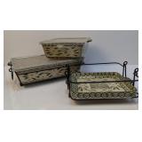 (3) Temp-tations Old World Baking Dishes