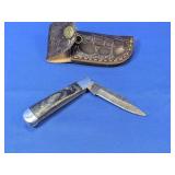 (1) Folding Knife with Sheath