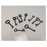 (10) Antique Skeleton Door Keys