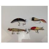(4) Antique Wooden Fishing Lures