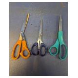 (3) Assorted Home & Craft Scissors Trio