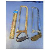 (3) Two Hacksaws & New Blades