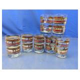 (7) San Francisco Hyde Powell Trolley Glasses