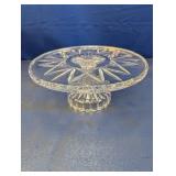 (1) Clear Glass Pedestal Cake Stand