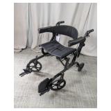 (1) NOVA Lightweight Transport Wheelchair