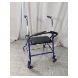 (1) Drive Medical Four-Wheel Rollator Walker