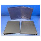 (4) Heavy-Duty 3-Ring Binders