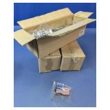 (3) Boxes of American Flag Keychains