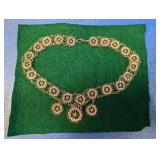 (1) Vermeil Gilt Brass Filigree Choker Necklace