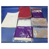 (5) Assorted Tablecloths and Curtain Pieces