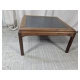 Vintage Wood & Slate Top Coffee Table