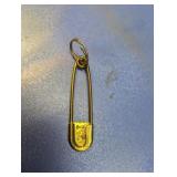 (1) Brass Locker Safety Pin