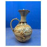 (1) Handcrafted Ceramic Pitcher with Stopper