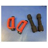 (4) Foam Grip Hand Weights ï¿½ Mixed Styles