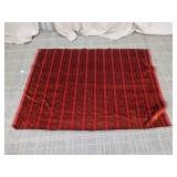 (1) Vintage Velvet Striped Fabric Panel