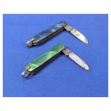 (2) Small Folding Pocket Knives