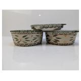 (3) Temp-tations Old World Bowls w/ Lids