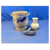 (3) Unique Decorative Ceramic Pieces Trio