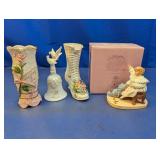(4) Decorative Ceramic Figurines and Vases