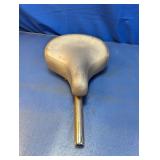 (1) Gray Bicycle Seat with Metal Post