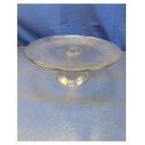 (1) Clear Glass Cake Stand