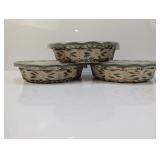 (3) Temp-tations 9" Old World Pie Dishes