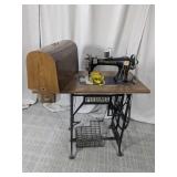 (1) Phoenix Treadle Sewing Machine w/ Cabinet