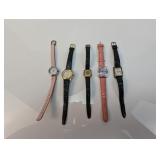 (5) Ladiesï¿½ Wristwatches ï¿½ Timex Quartz & More